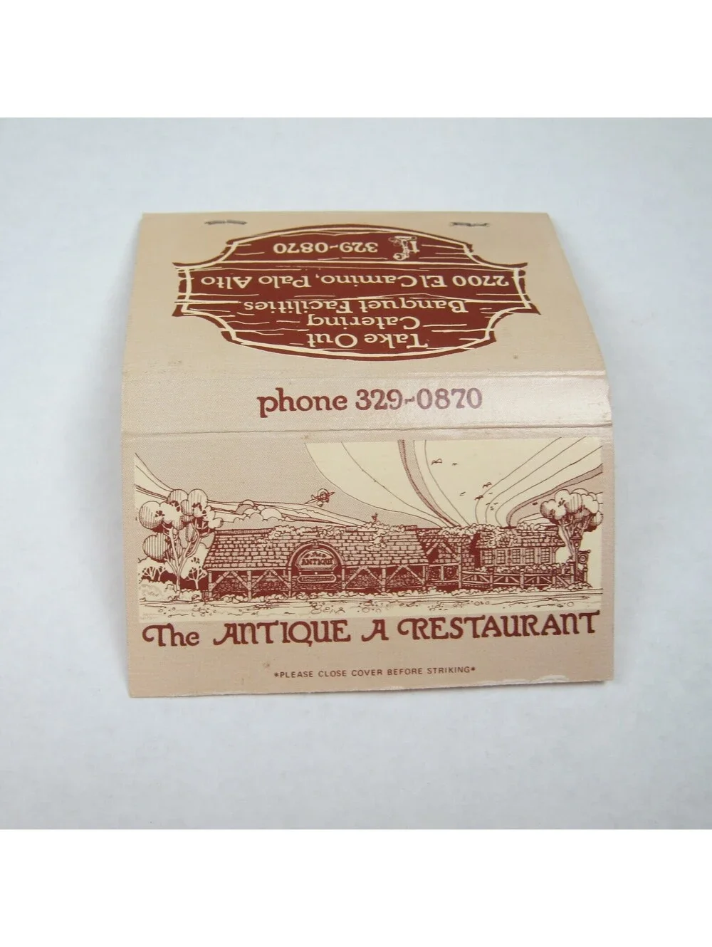 4 Matchbook Covers Tarr & Feathers Saloon, Lost Mine, Antique A, Shirt Tail CA